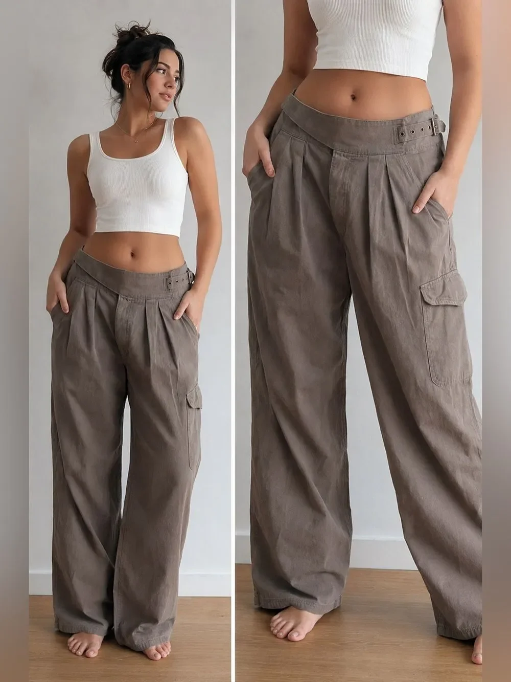 Banana Republic Linen Blend Front Pleated Gurkha Pant Size 10S See Description